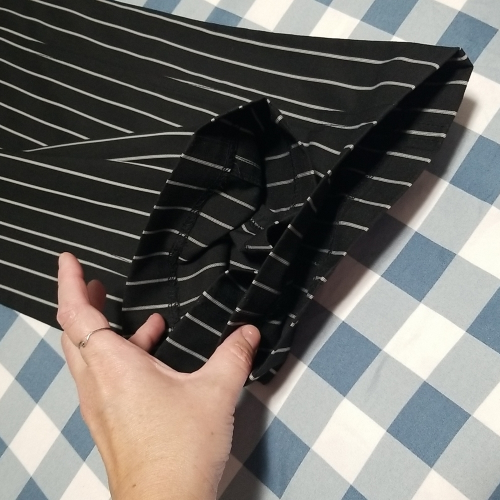 POLECI MADE IN USA BLACK AND WHITE STRIPE PANTS - Picture 14 of 16
